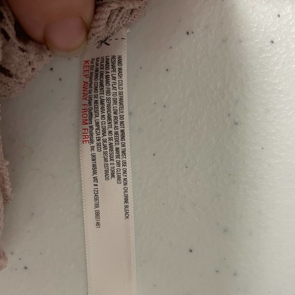 Free People Pink Lace Long Sleeve Top - Picture 6 of 10